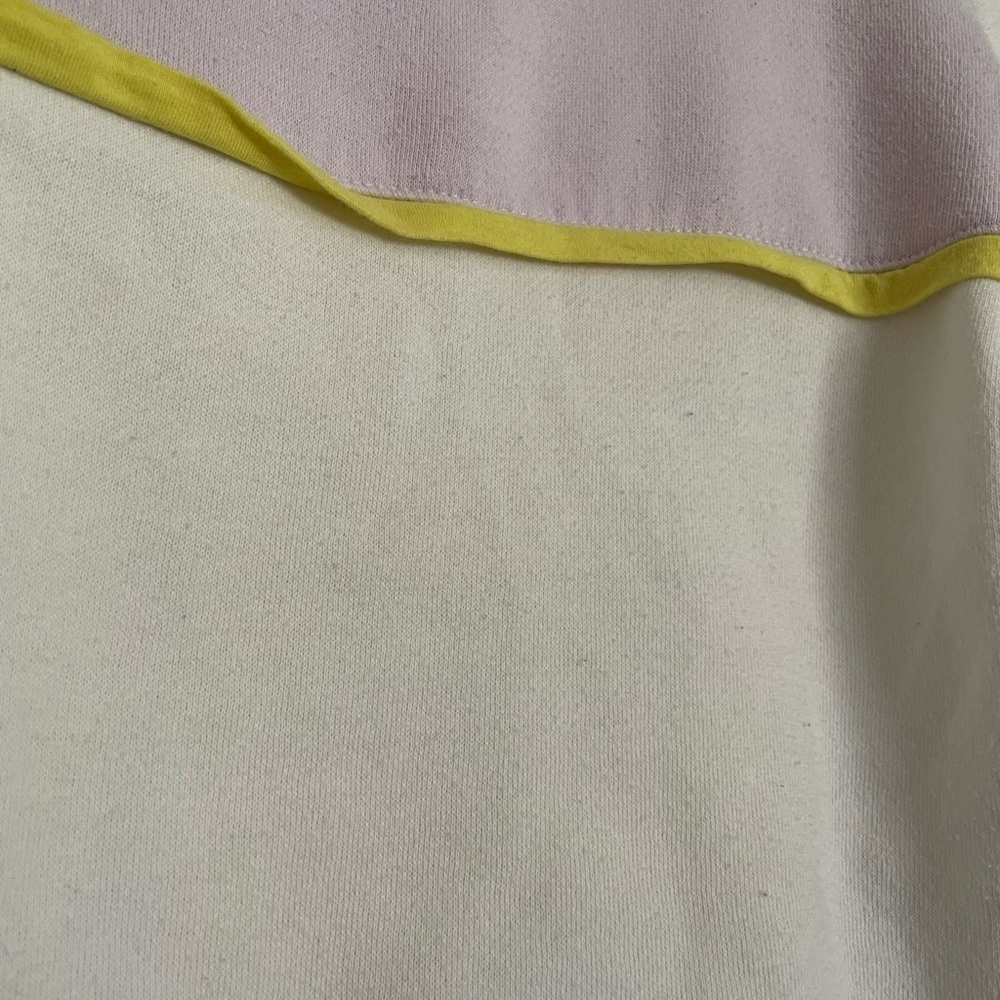 Wild Fable White Hoodie with Pink Stripe and Yellow Accents - Picture 3 of 4